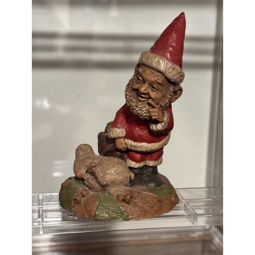 Tom Clark Gnome Santa Shh w/Sleeping Mouse 1997 Cairn Studio #85 Figurine